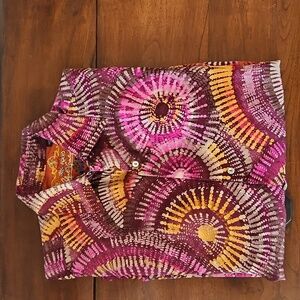 Robert Graham Silk Road L/S shirt,  size Large
